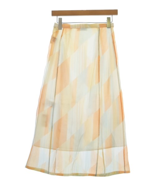 JIL SANDER（ジルサンダー）ロング・マキシ丈スカート オレンジ サイズ:32(XXS位) レディース/2200686456186