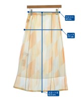 JIL SANDER（ジルサンダー）ロング・マキシ丈スカート オレンジ サイズ:32(XXS位) レディース/2200686456186