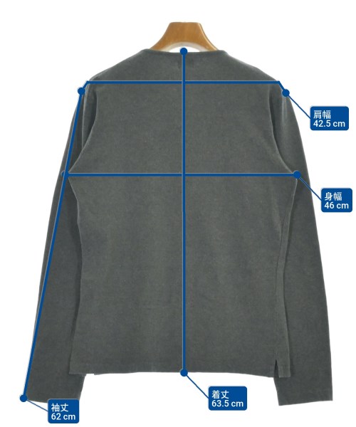 JIL SANDER（ジルサンダー）Tシャツ・カットソー グレー サイズ:S メンズ/2200683109054