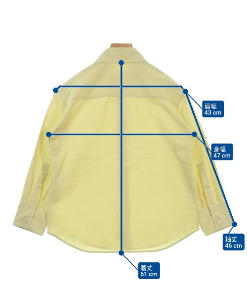 JIL SANDER（ジルサンダー）カジュアルシャツ 黄 サイズ:32(XXS位) レディース/2200681880054