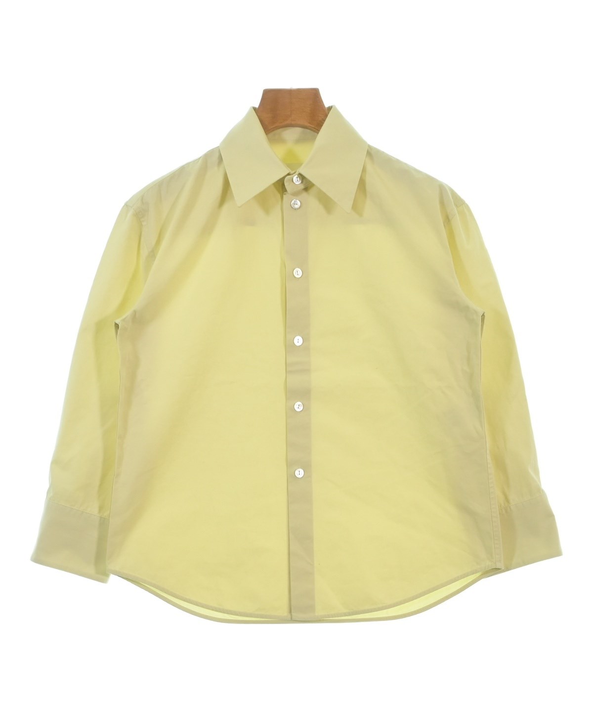 JIL SANDER（ジルサンダー）カジュアルシャツ 黄 サイズ:32(XXS位
