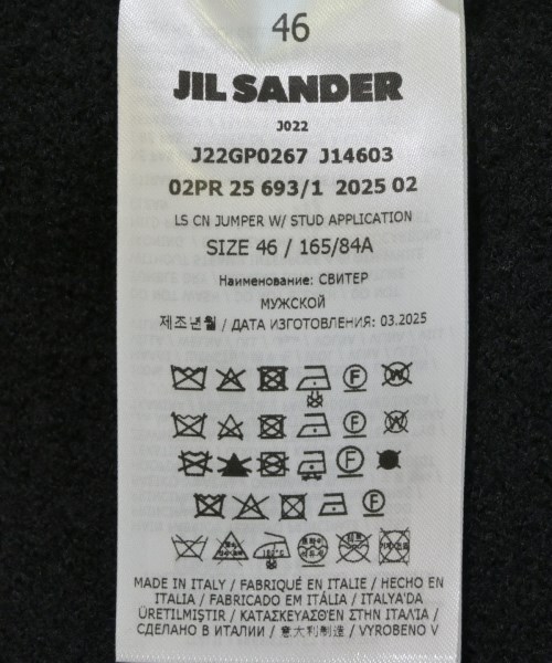 JIL SANDER（ジルサンダー）ニット・セーター 黒 サイズ:46(M位) メンズ/2200690993059