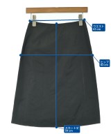 JIL SANDER（ジルサンダー）ひざ丈スカート 黒 サイズ:32(XXS位) レディース/2200691316031