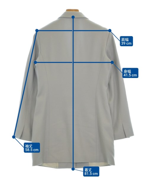 JIL SANDER（ジルサンダー）チェスターコート グレー サイズ:34(XXS位) レディース/2200691070070