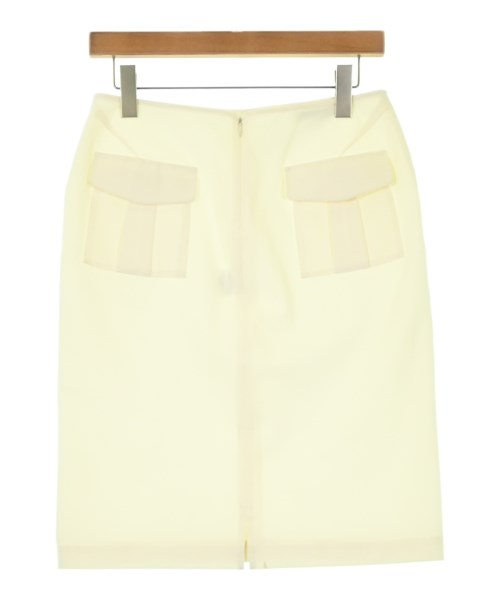 JIL SANDER（ジルサンダー）ひざ丈スカート 白 サイズ:36(XS位) レディース/2200693143093