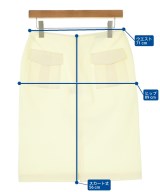 JIL SANDER（ジルサンダー）ひざ丈スカート 白 サイズ:36(XS位) レディース/2200693143093