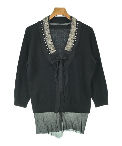 DONNA KARAN(ダナキャラン)カーディガン 黒 サイズ:L/2200692045558