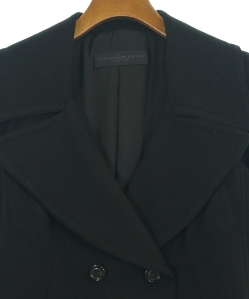 DONNA KARAN（ダナキャラン）ピーコート 黒 サイズ:38(S位) レディース/2200704160095