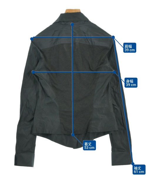 DONNA KARAN（ダナキャラン）カジュアルシャツ 黒 サイズ:4(XL位) レディース/2200671706050