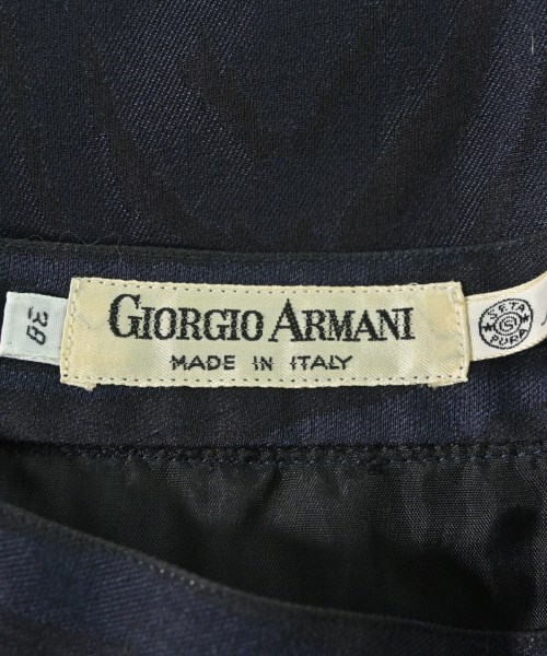 GIORGIO ARMANI（ジョルジオアルマーニ）ひざ丈スカート 紺 サイズ:38(S位) レディース/2200639542058