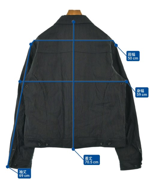 GIORGIO ARMANI（ジョルジオアルマーニ）カバーオール 黒 サイズ:58(XXXXXL位) メンズ/2200635731012