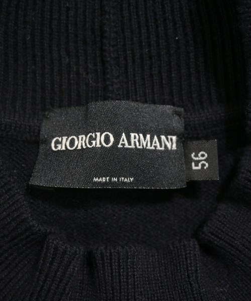 GIORGIO ARMANI（ジョルジオアルマーニ）ニット・セーター 黒 サイズ:56(XXXL位) メンズ/2200635731036