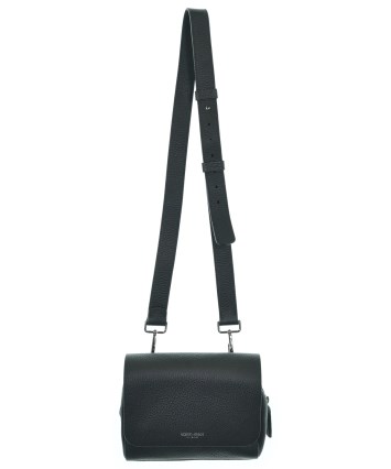 GIORGIOARMANI(ジョルジオアルマーニ) ショルダーバッグ - 黒 型押し加工/がま口 レザー GIORGIO ARMANI（ジョルジオアルマーニ）ショルダーバッグ 黒 サイズ