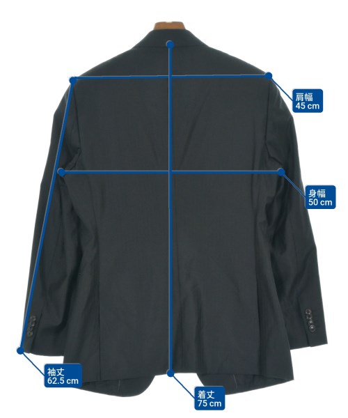 GIORGIO ARMANI（ジョルジオアルマーニ）テーラードジャケット グレー サイズ:48(L位) メンズ/2200632774364