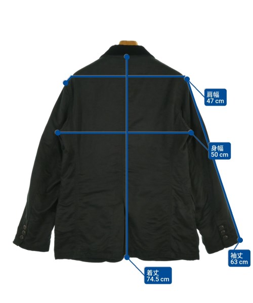 GIORGIO ARMANI（ジョルジオアルマーニ）ジャケット 黒 サイズ:50(XL位) メンズ/2200632774418