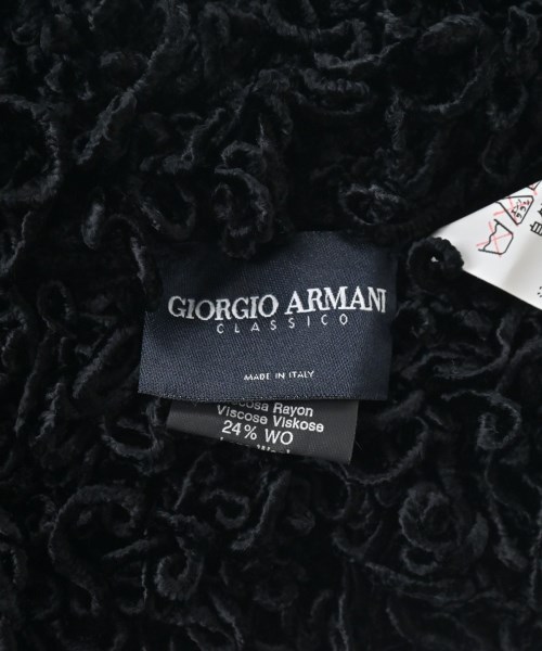 GIORGIO ARMANI（ジョルジオアルマーニ）マフラー 黒 サイズ:- レディース/2200632774746