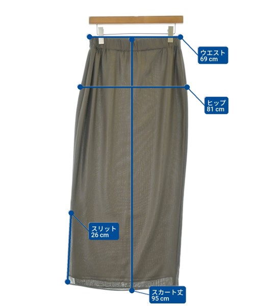 GIORGIO ARMANI（ジョルジオアルマーニ）ロング・マキシ丈スカート 茶 サイズ:38(S位) レディース/2200642089205