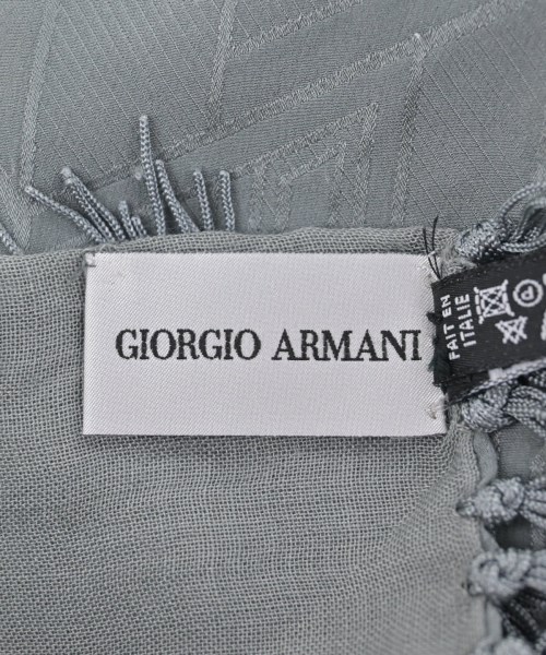 GIORGIO ARMANI（ジョルジオアルマーニ）ストール グレー サイズ:- メンズ/2200644438063