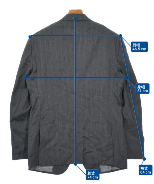 GIORGIO ARMANI（ジョルジオアルマーニ）ビジネス グレー サイズ:50(XL位)/-(L位) メンズ/2200624242024