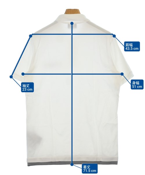 GIORGIO ARMANI（ジョルジオアルマーニ）ポロシャツ 白 サイズ:50(XL位) メンズ/2200629003194