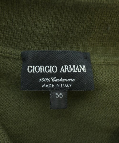 GIORGIO ARMANI（ジョルジオアルマーニ）ニット・セーター カーキ サイズ:56(XXL位) メンズ/2200629980419