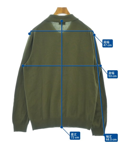 GIORGIO ARMANI（ジョルジオアルマーニ）ニット・セーター カーキ サイズ:56(XXL位) メンズ/2200629980419