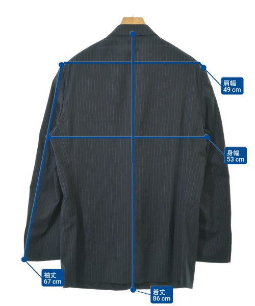 GIORGIO ARMANI（ジョルジオアルマーニ）ビジネス 紺 サイズ:56/56(XXXXL位) メンズ/2200629357037