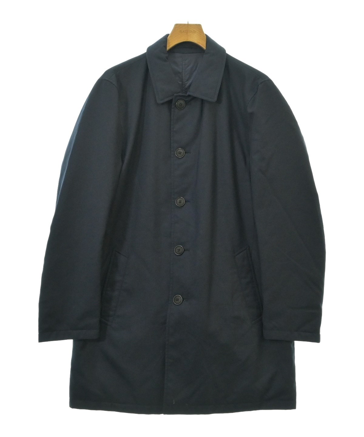 ジョルジオアルマーニ ステンカラーコート 80s イタリア製 GIORGIO ARMANI（ジョルジオアルマーニ）ステンカラーコート 紺 サイズ