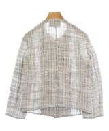 GIORGIO ARMANI（ジョルジオアルマーニ）ノーカラージャケット 白 サイズ:38(S位) レディース/2200613245012
