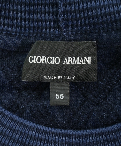 GIORGIO ARMANI（ジョルジオアルマーニ）ニット・セーター 紺 サイズ:56(XXL位) メンズ/2200613457064