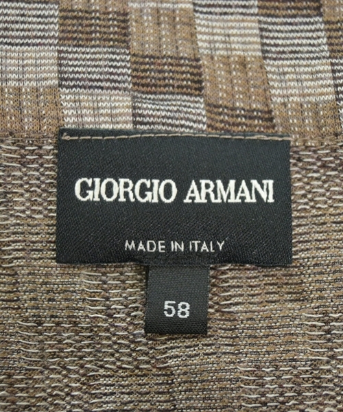 GIORGIO ARMANI（ジョルジオアルマーニ）ニット・セーター 茶 サイズ:58(XXL位) メンズ/2200613457125