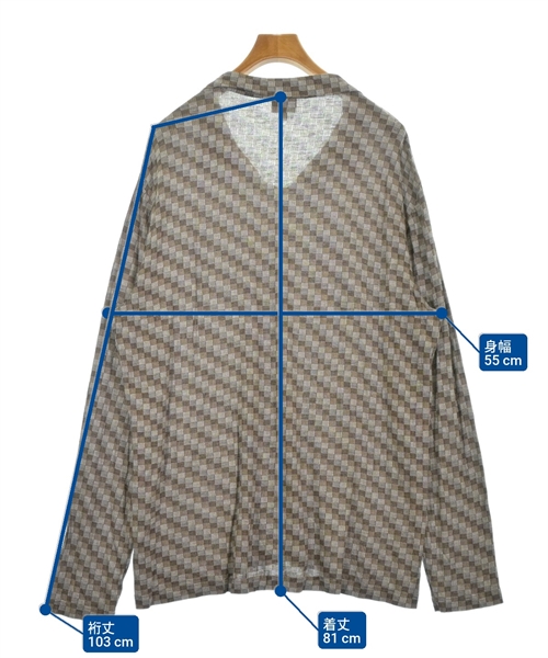 GIORGIO ARMANI（ジョルジオアルマーニ）ニット・セーター 茶 サイズ:58(XXL位) メンズ/2200613457125