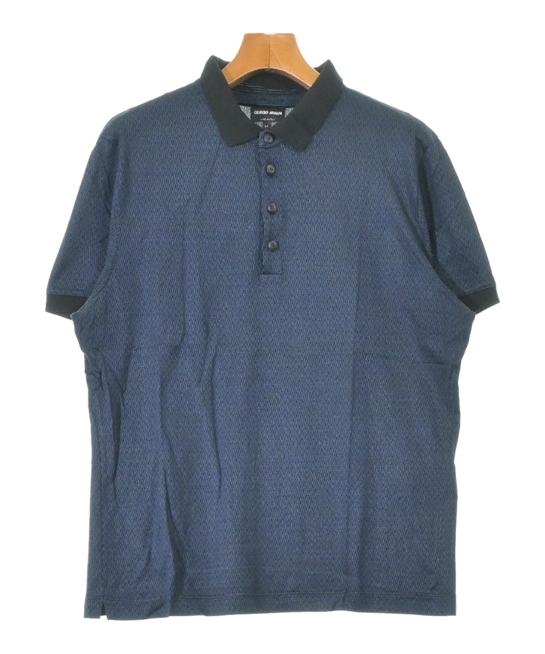 Giorgio Armani チェック柄ポロシャツ 54 Giorgio Armani チェック柄