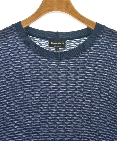 GIORGIO ARMANI（ジョルジオアルマーニ）Tシャツ・カットソー 青 サイズ:52(XXL位) メンズ/2200613457200
