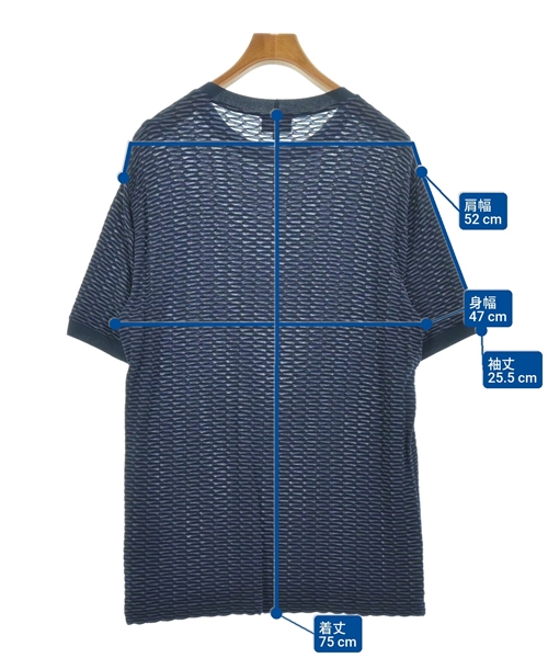GIORGIO ARMANI（ジョルジオアルマーニ）Tシャツ・カットソー 青 サイズ:52(XXL位) メンズ/2200613457200