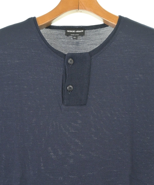 GIORGIO ARMANI（ジョルジオアルマーニ）Tシャツ・カットソー 紺 サイズ:52(XXL位) メンズ/2200613457255