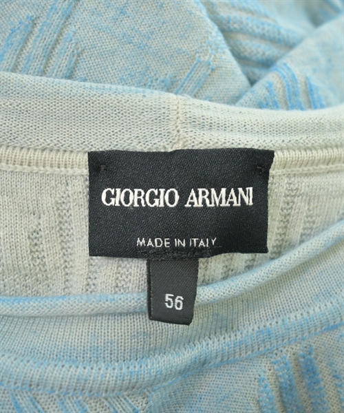 GIORGIO ARMANI（ジョルジオアルマーニ）ニット・セーター 青 サイズ:56(XXXL位) メンズ/2200613457316