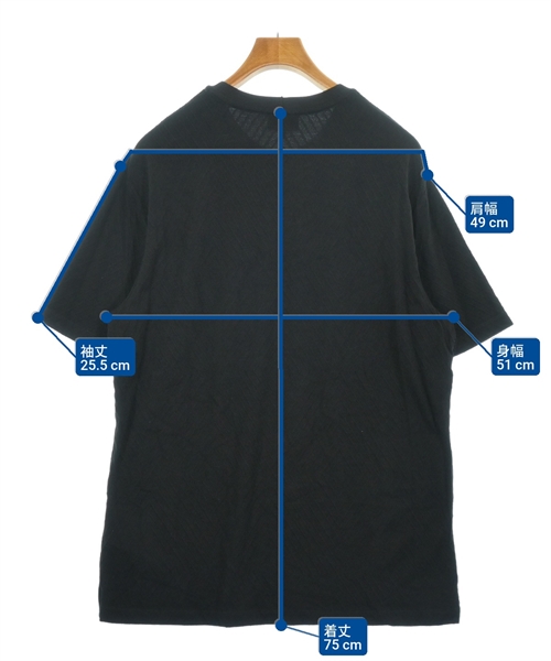 GIORGIO ARMANI（ジョルジオアルマーニ）Tシャツ・カットソー 黒 サイズ:24(XXL位) メンズ/2200613457378