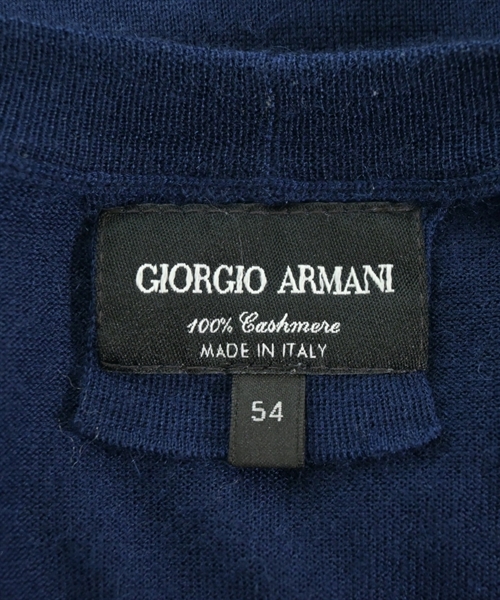 GIORGIO ARMANI（ジョルジオアルマーニ）ニット・セーター 紺 サイズ:54(XXL位) メンズ/2200613457477