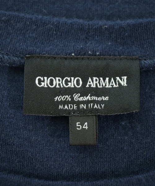 GIORGIO ARMANI（ジョルジオアルマーニ）Tシャツ・カットソー 紺 サイズ:54(XXL位) メンズ/2200613457484