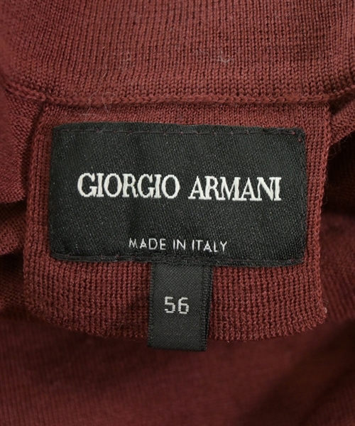GIORGIO ARMANI（ジョルジオアルマーニ）ニット・セーター 赤 サイズ:56(XXL位) メンズ/2200613457569