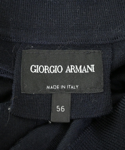 GIORGIO ARMANI（ジョルジオアルマーニ）ニット・セーター 紺 サイズ:56(XXL位) メンズ/2200613457576
