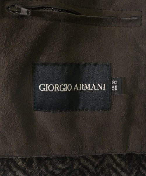 GIORGIO ARMANI（ジョルジオアルマーニ）ムートンコート 茶 サイズ:56(XXL位) メンズ/2200612660021