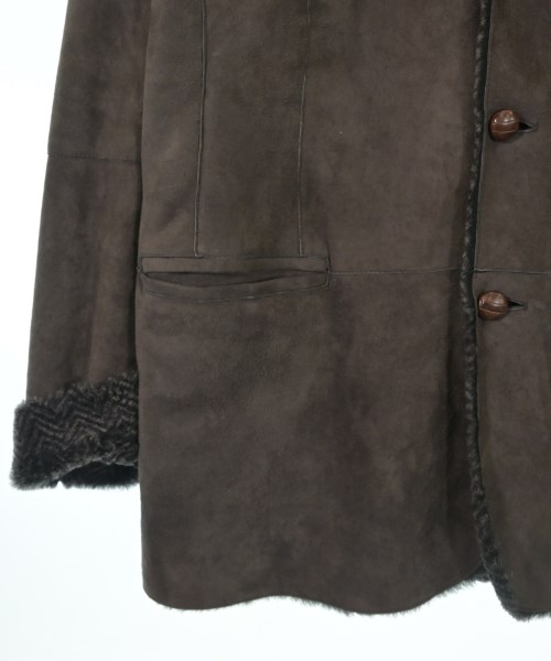 GIORGIO ARMANI（ジョルジオアルマーニ）ムートンコート 茶 サイズ:56(XXL位) メンズ/2200612660021