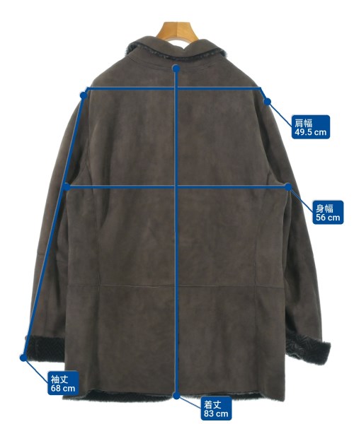 GIORGIO ARMANI（ジョルジオアルマーニ）ムートンコート 茶 サイズ:56(XXL位) メンズ/2200612660021