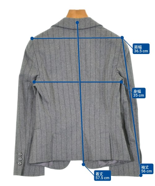 GIORGIO ARMANI（ジョルジオアルマーニ）ジャケット グレー サイズ:36(XS位) レディース/2200620465038