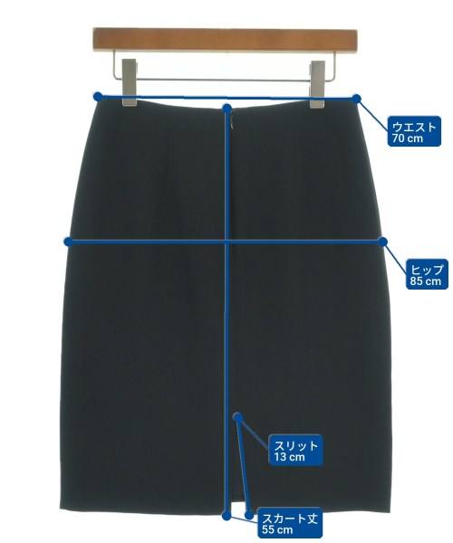 GIORGIO ARMANI（ジョルジオアルマーニ）ひざ丈スカート 黒 サイズ:40(M位) レディース/2200603443176