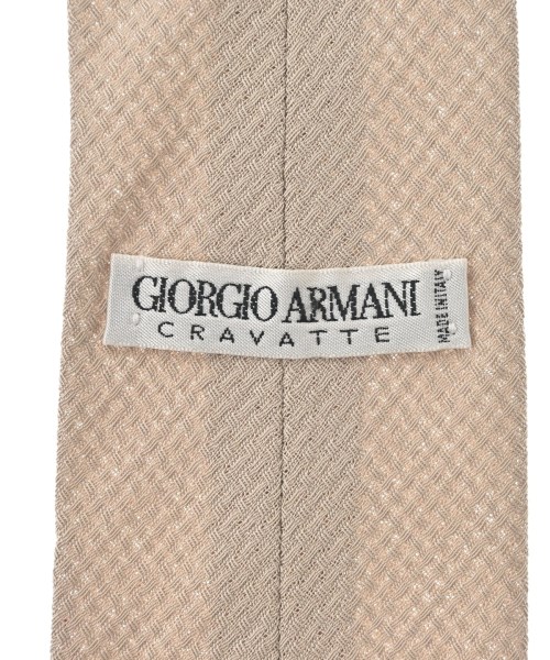 GIORGIO ARMANI（ジョルジオアルマーニ）ネクタイ ベージュ サイズ:- メンズ/2200675903059
