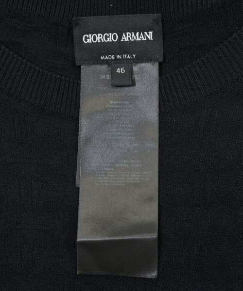 GIORGIO ARMANI（ジョルジオアルマーニ）ニット・セーター 黒 サイズ:46(M位) メンズ/2200674716094