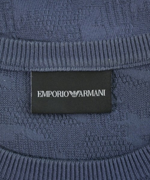 EMPORIO ARMANI（エンポリオアルマーニ）ニット・セーター 青 サイズ:S メンズ/2200674716100